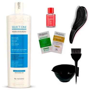 Imagem de Select One Prohall 1 Litro + 2Sachês/Cumbuca/Escova/Óleo