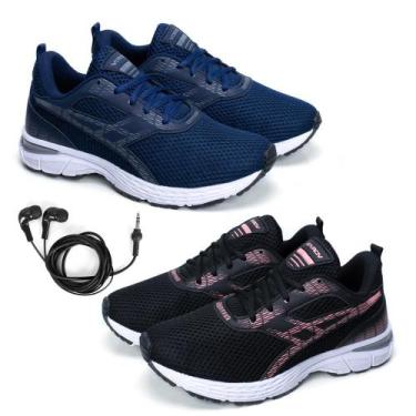 Imagem de Kit 2 Tênis Feminino Esporte Confortável + Fone de Ouvido - Vorax, 39,