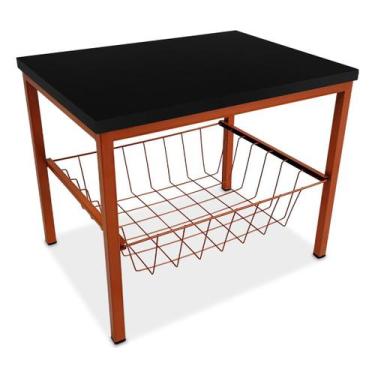 Imagem de Suporte de Bebedouro Mini Vancouver Galão de Água Cesto Cobre e Preto 