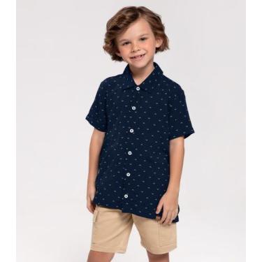 Imagem de Camisa Infantil Masculina Trick Nick Azul, 4, Azul