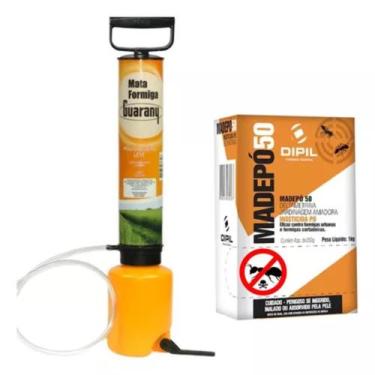 Imagem de Bomba Mata Formiga Polvilhadeira Guarany + 1kg Formicida Pó - GUARANI