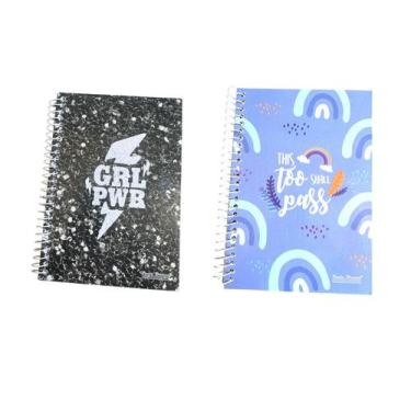 Imagem de Caderno escolar 1/4 Capa Dura sortida com 96fls-kit 10un - Elite, esco