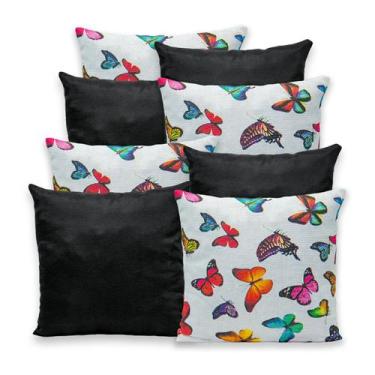 Imagem de Kit 8 Capas de Almofada 40cmx40cm Gorgurinho - RAFALORO, BORBOLETA PRE