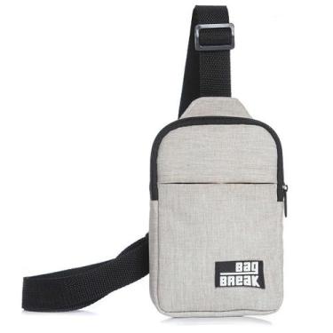 Imagem de Shoulder Bag Masculina Transversal Com Ziper Anti Furto - BAG BREAK, B