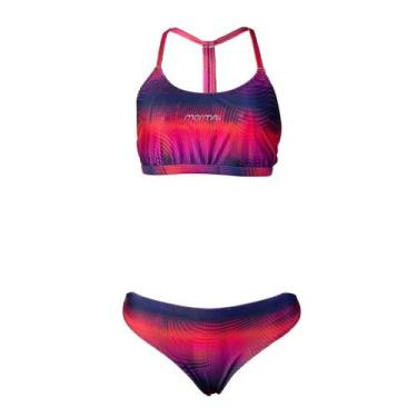 Imagem de Sunkini de Natação Hidromax Duas Tiras Estampado Mormaii, Roxo degrade