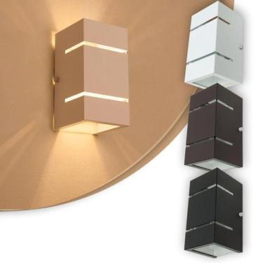 Imagem de Arandela 2 Focos Com Frisos E Fachos Externa Parede Muro - Lcg Eletro,