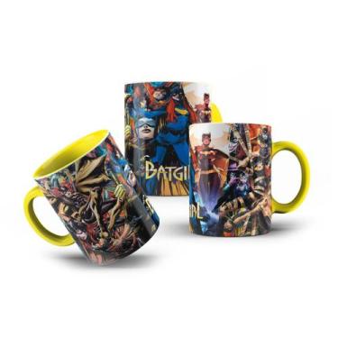 Imagem de Caneca de Porcelana BatGirl Heroína Cartoon Quadrinhos 325mL - LaVince
