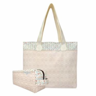 Imagem de Bolsa Feminina e Necessaire Conchas Palha Magicc Bolsas