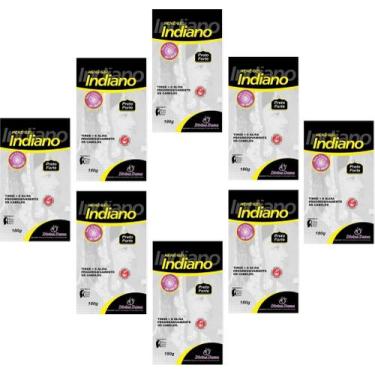 Imagem de Hene em Gel Divina Dama Indiano 180gr Preto Forte (Preto Azulado) Pouc