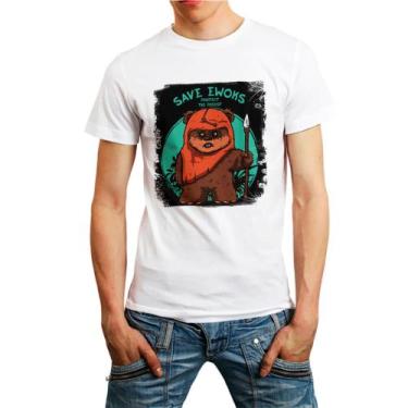 Imagem de Camiseta Masculina Branca Star Wars 14 - DESIGN CAMISETAS, Branco, G