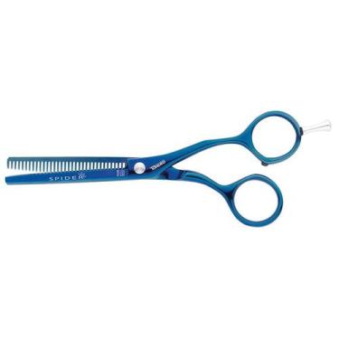 Imagem de Tondeo Spider Tesoura Profissional Dentada 5.25 Azul - 7038