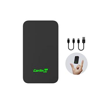 Imagem de CarlinKit Adaptador CarPlay 5.0 sem fio para CarPlay com fio integrado e carros automotivos Android com fio. Dongle CarPlay sem fio converte com fio para Plug & Play Auto Connect Online Upgrade Siri