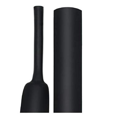 Imagem de Organizador de cabos, manga de gerenciamento de cabos, tubo espiral flexível, cabo enrolador de fios, sistema de cabos de gerenciamento de computador com clipe (19,1, preto)