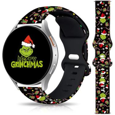 Imagem de Pulseiras de relógio de Natal e Halloween compatíveis com Samsung Galaxy Watch 7 / Watch 6 / Watch 5 / Watch 5 / Watch 5 Pro / Watch 4 / Watch 4 / Watch 4 / Watch 4 Classic / Watch 3 / Active 2e 1