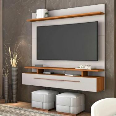 Imagem de Painel para tv notável 1110 of white / freijó trend - Village Móveis