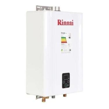 Imagem de Aquecedor De Água A Gás 21l/min Gn Branco Digital 29000 Kcal - Rinnai,