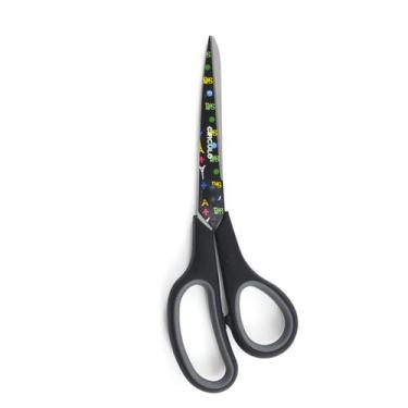 Imagem de Tesoura Comfort Estampada Circulo 21cm Preto 40