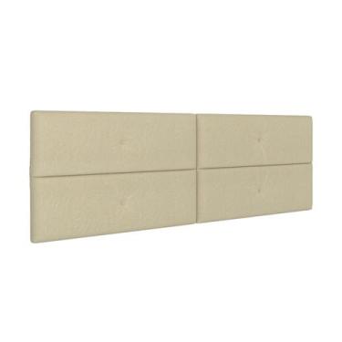 Imagem de Cabeceira para cama box Queen 1,60 Paris - Palha - America Cabeceiras