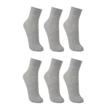 Imagem de Kit Com 6 Pares de Meias Trifil T6158 Algodão, M, Mescla