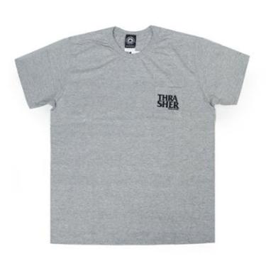 Imagem de Camiseta Thrasher Magazine Anti-Logo Pocket - Cinza Mescla (Com Bolso)-Masculino