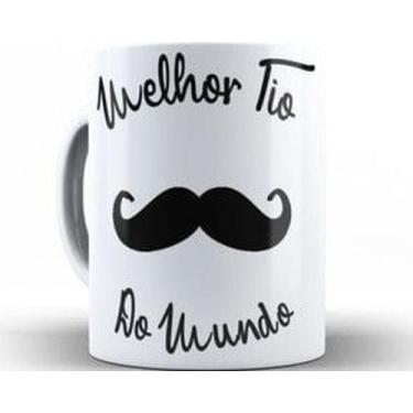 Imagem de Caneca Cerâmica MELHOR TIO DO MUNDO - Quatro Estações, Branco, 9,7 cm 