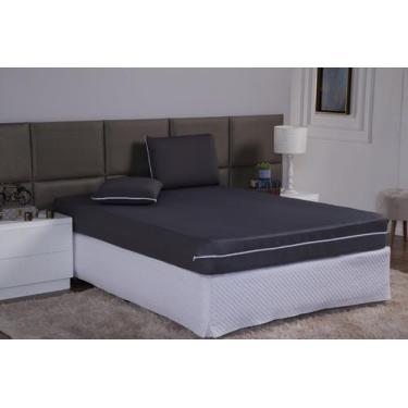 Imagem de Capa Protetora de Colchão Queen com Zíper Malha Gel Lisa 30 cm de Altu