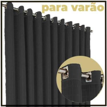 Imagem de cortina para apartamento Mix corta luz 6,00 x 2,30 branco - Bravin Cor