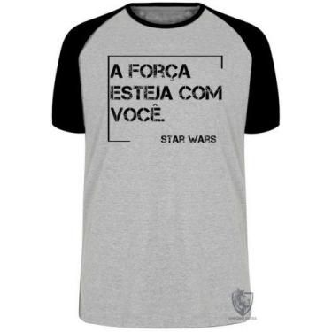 Imagem de Camiseta Frase Star Wars Blusa Plus Size extra grande adulto ou infant