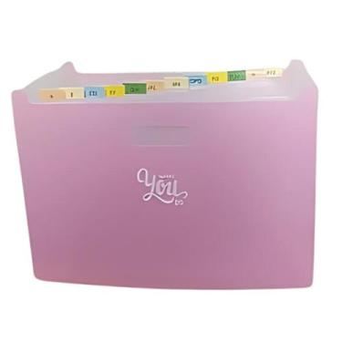 Imagem de Pasta Arquivo Para Documentos Com Divisorias Grande Escritório Trabalh