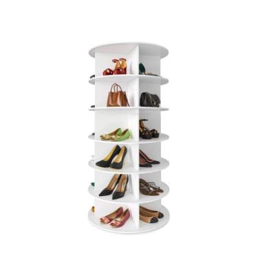 Imagem de Sapateira Giratória Zeelux MDF 24 pares Branca