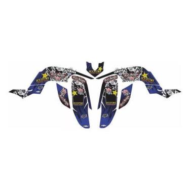 Imagem de Adesivo Quadriciclo Compatível Yamaha Raptor 660 Azul 0,60mm - SPTS