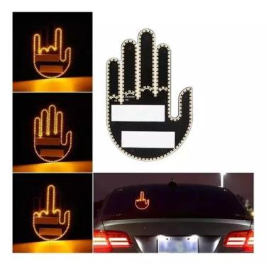 Imagem de Luz Do Dedo Do Carro Led Sinal Do Dedo Médio 3 Gestos Luz - Gusta Car 