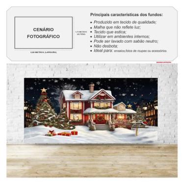 Imagem de Fundo Fotográfico Cenário de Natal Mod.3 - 1,75x2,60m - Fantasia Bras,