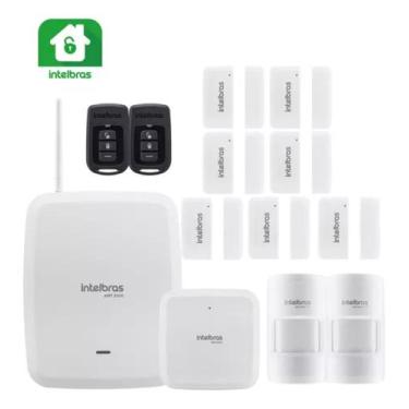 Imagem de Kit Alarme Amt 8000 Sf E Wifi 7 Magnéticos E 2 Infravermelho - Intelbr
