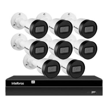 Imagem de Kit 8 Câmeras Intelbras Vipc 1230 B Full Hd 1080p 2mp Poe Nvr Nvd 1408