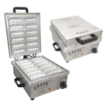 Imagem de Crepeira Elétrica Profissional 12 Cavidades Linha Crepe Suíço no Palit