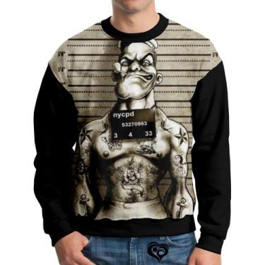 Imagem de Moletom Popeye Adulto Olivia Palito UNISSEX blusa casaco PS - Alemark,