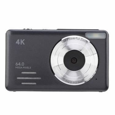 Imagem de Câmera Digital 4k, Câmera de Vídeo Digital Portátil Pequena, Zoom Digital 18x, Bateria de 800mah, Foco Automático, Tela de 2.88 Espaços para Exterior (Preto)
