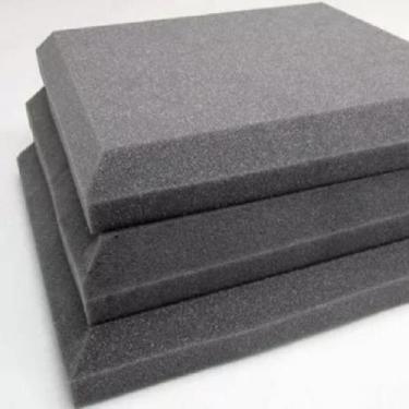 Imagem de Kit 23 Espuma Auto Extinguível Para Bloquear Som de Estudios Lisas - A