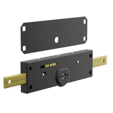 Imagem de Fechadura Trava Central Tetra Chave para Porta de Enrolar 1112 Preta 3