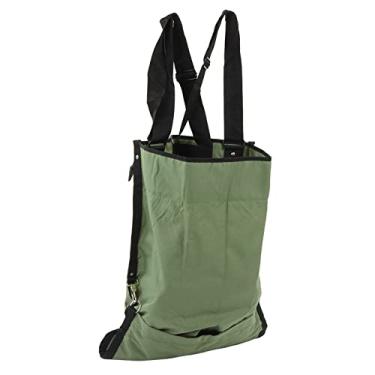 Imagem de Avental de Jardim para Colheita de Frutas, Bolsa Verde Com Fivela Dupla Ajustável para Armazenamento de Cogumelo e maçã