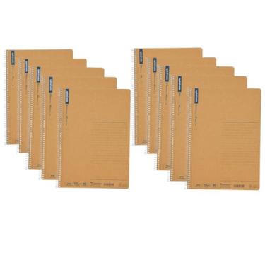 Imagem de Caderno de anel Maruman N236, 6,5 mm, pautado, básico, B5, 40 folhas, conjunto com 10