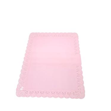 Imagem de 5 Bandejas Retangulares Suporte Para Bolos Doces 21 X 27cm (Rosa)