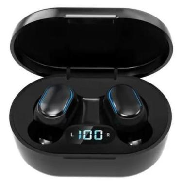 Imagem de Fone de Ouvido Bluetooth 5.0 sem Fio Duplo Preto - Tomate