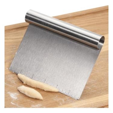 Imagem de Cortador De Massa E Legumes Espatula Com Regua Inox - NoBrand