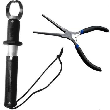 Imagem de Kit Pesca Alicate Contenção Balança 12kg + Alicate Bico 15cm - MKI