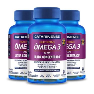 Imagem de Kit 3 Ômega 3 Concentrado Catarinense 60 capsulas