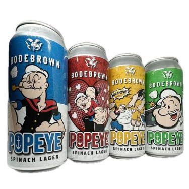 Imagem de Kit 4 Cervejas Popeye Artesanal Larger 473ml Puro Malte - Popeye - Bod