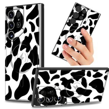 Imagem de Dikoer Capa de metal para Samsung Galaxy S25 Ultra 5G de 6,8 polegadas com capa para lente de câmera, suporte de câmera integrado, proteção à prova de choque, capa de telefone robusta [compatível com