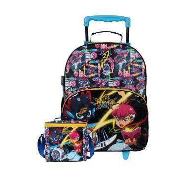 Imagem de Kit Escolar Mazica Anime Mochila Rodas + Lancheira
